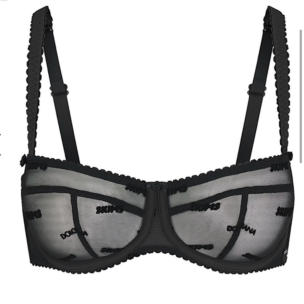 Skims x Dolce and Gabbana mesh bra